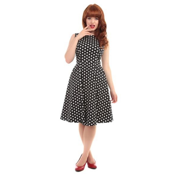 🌺Collectif Polka Dot Doll Dress with Pockets - Picture 2 of 5